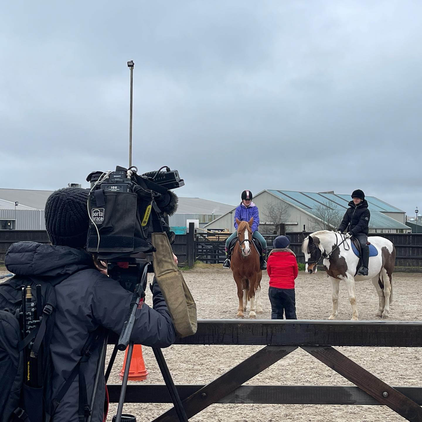 We’re on the telly!  ITV Meridian News joined us for our BHS Changing Lives Through Horses.