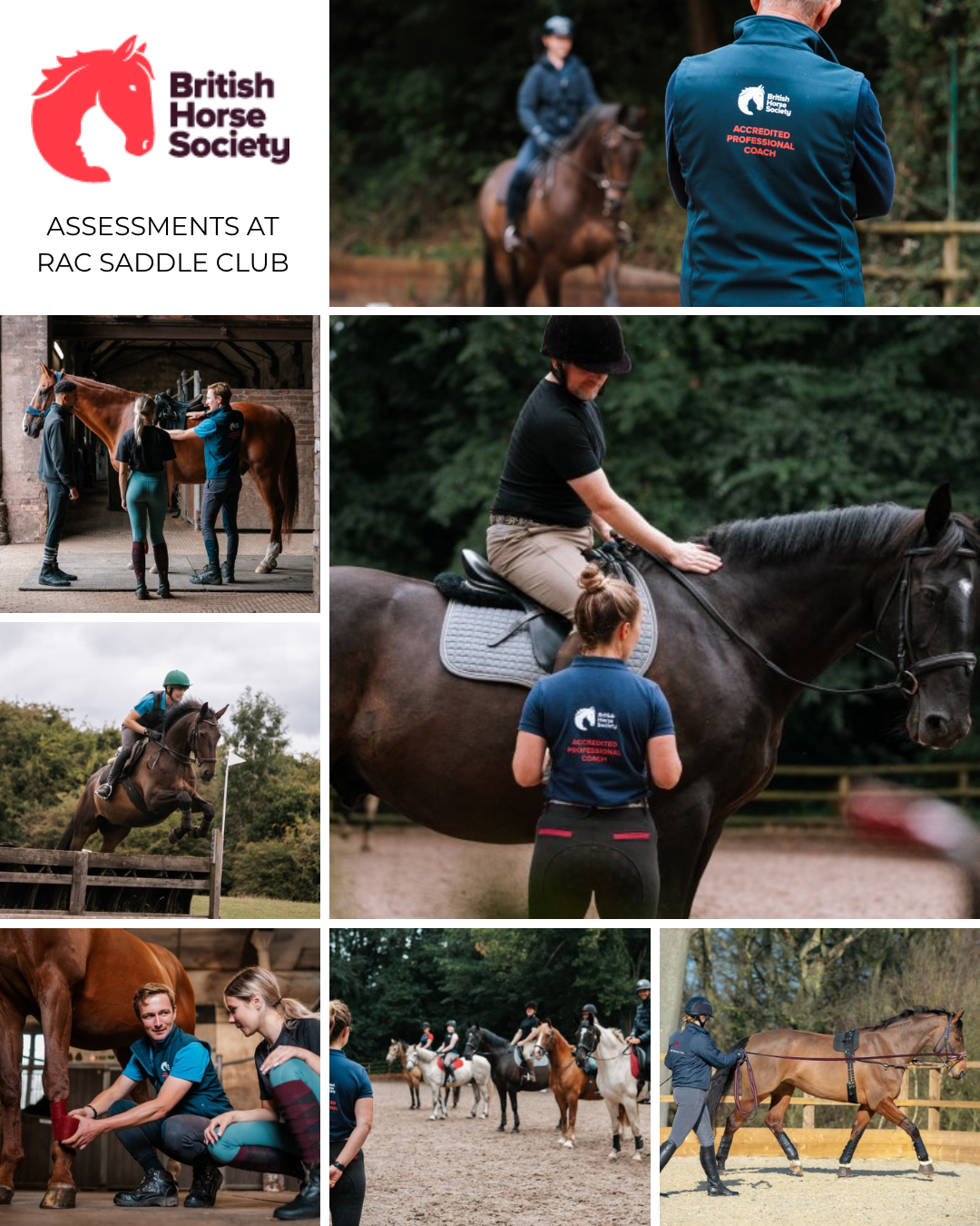 RAC Saddle Club Recognised by the British Horse Society for Excellence in Stage 4 Assessments