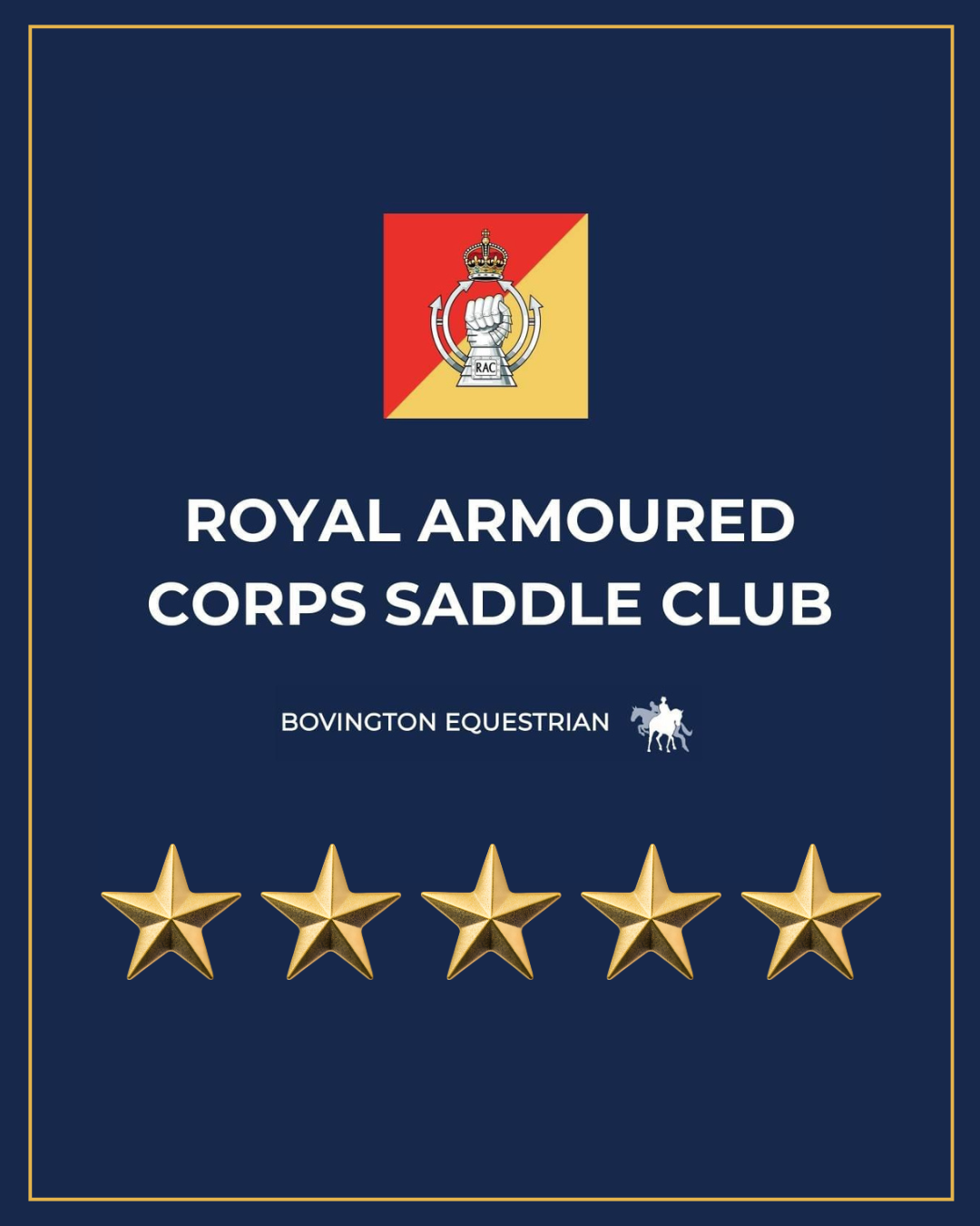 RAC Saddle Club Achieves 5-Star Equestrian Centre Rating